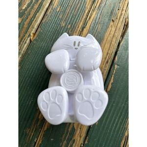 Post-it Cat Pop-up Note Dispenser White Feline Weighted Desk Accessory‎ CAT-330